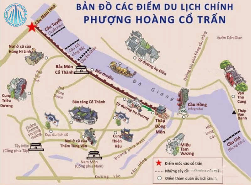 Bản đồ du lịch cổ trấn