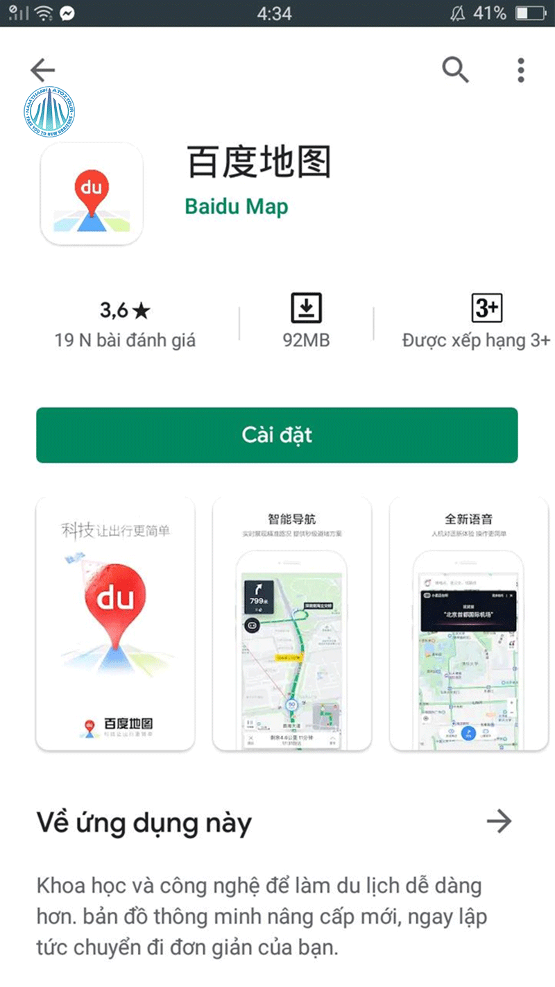 Cách dùng baidu maps không khó
