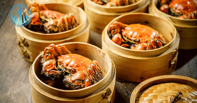 Món Cua Lông Hấp Trung Quốc